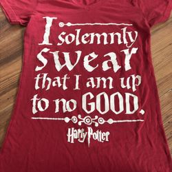 Harry Potter “I Solemnly Swear That I Am Up To No Good” T-Shirt – Women’s Medium 