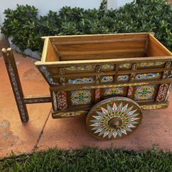 Vintage Ox Carreta…45 long By 27” Wide With Wheels By 25” Height..SEE ALL PICTURES…$195