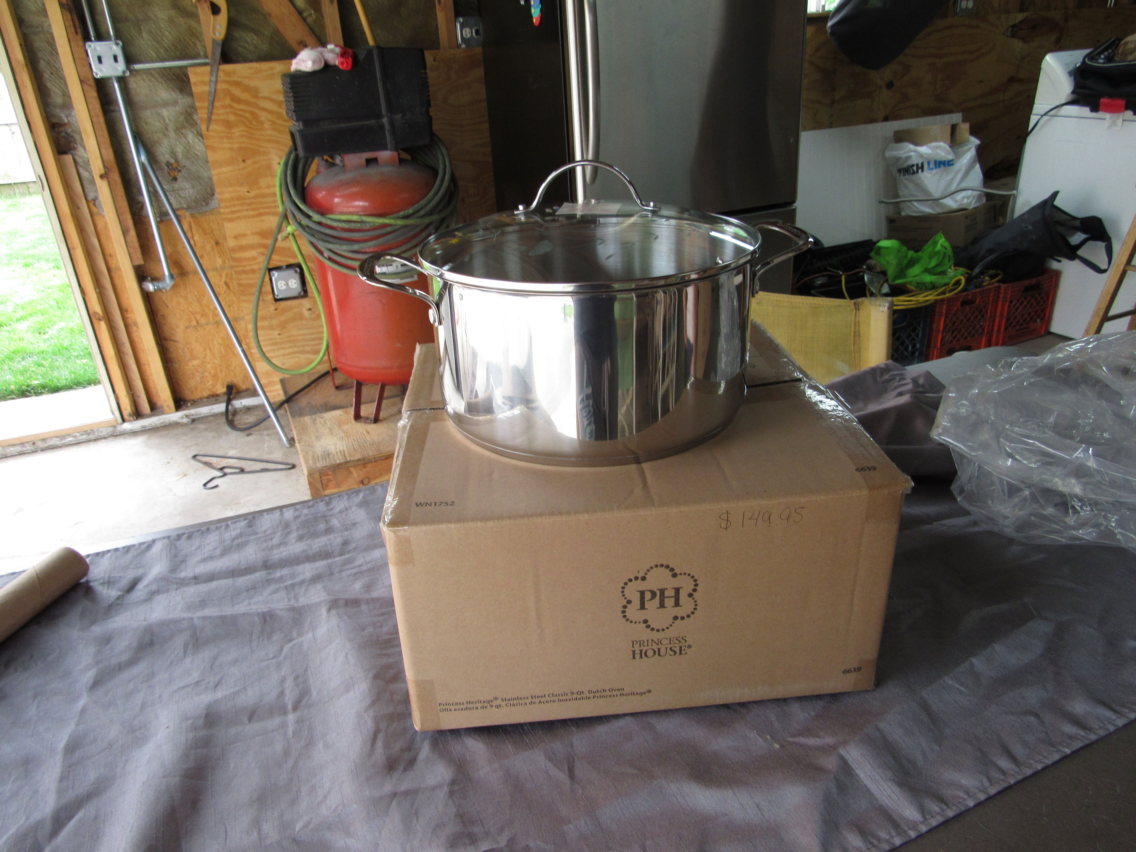 6639 - Princess Heritage Stainless Steel Classic 9- Qt Dutch Oven