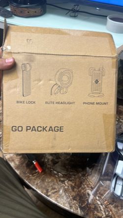 E bike lock light and phone holder
