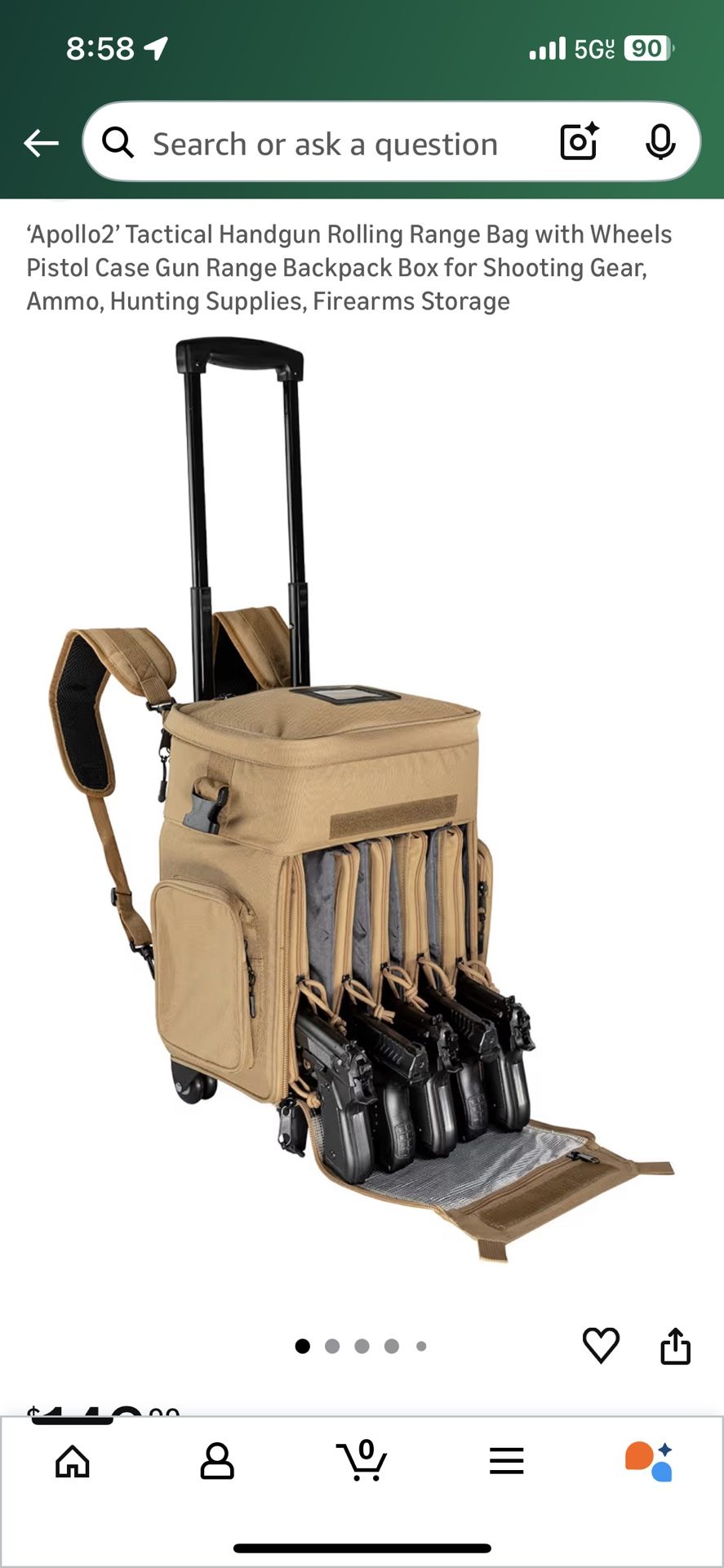 Tactical Range Bag Rolling Backpack