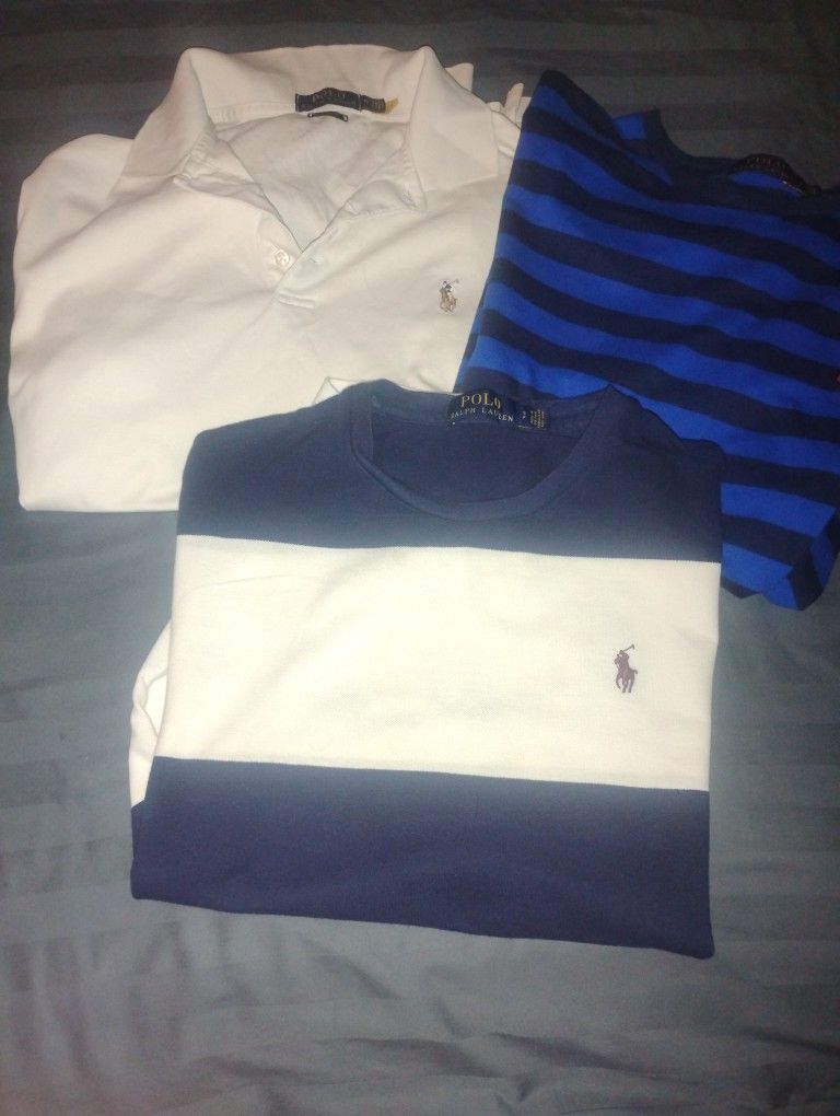 3 Polo Ralph Lauren Shirts 