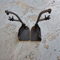 Wheelchair swing away footrest. New