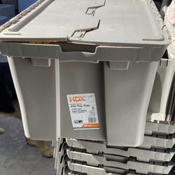 Containers grey 26 gal used good conditions 7 dls each