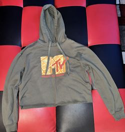 Vintage Women’s MTV Hoodie Cut Bottom. Size M