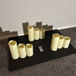 Three Sets Of Battery Operating Candles With Remote