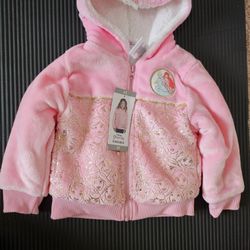 Disney Princess Plush Hoodie 3T
