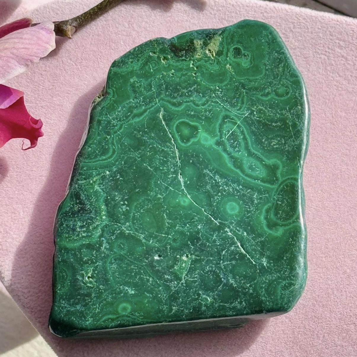 Natural Malachite 💚 Comes With Stand 