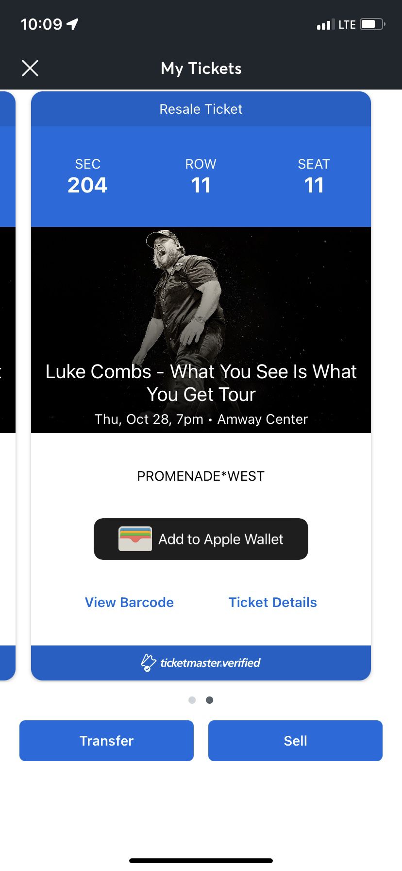 2 Luke Comba Tickets