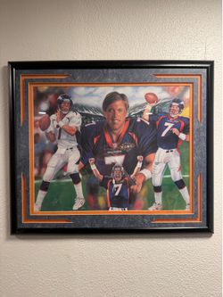 John Elway Framed Picture
