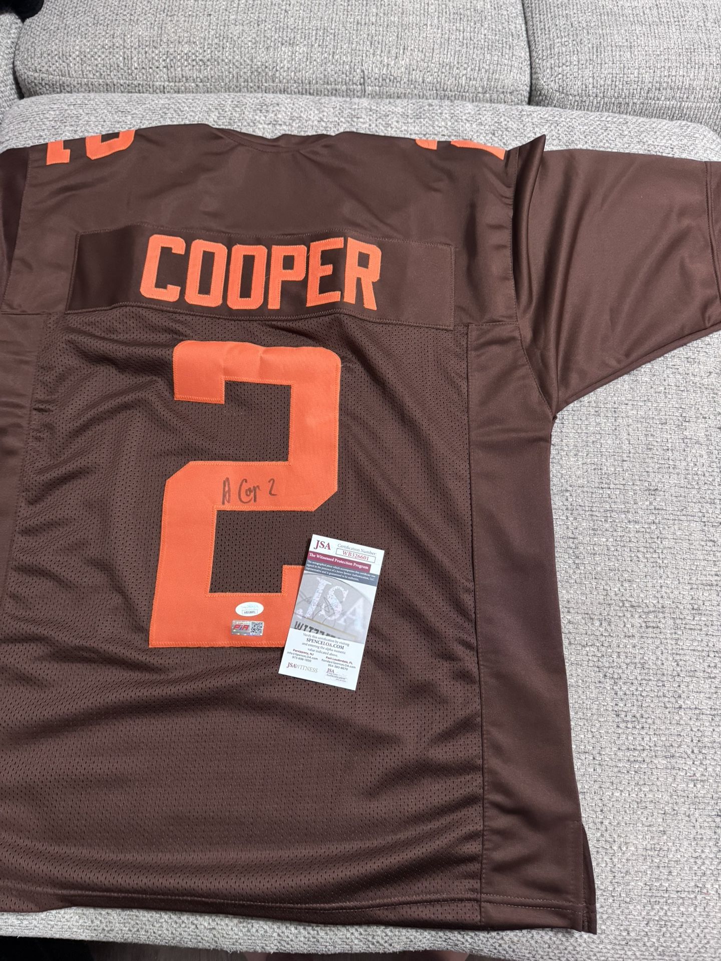 Amari Cooper Signed Autograph Custom Jersey - JSA Coa - Cleveland Browns