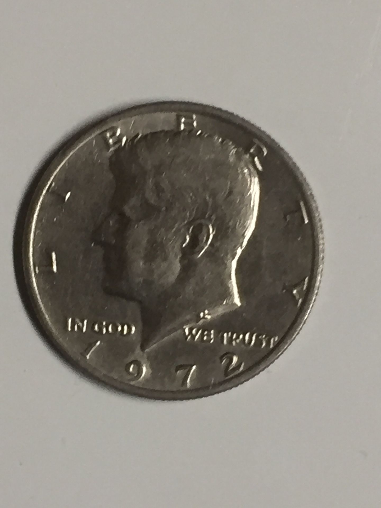 1972 US half dollar