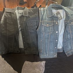 Mens Jean Jackets Size Large 