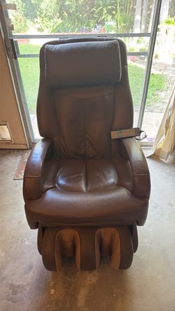 Brown Leather Massage Chair