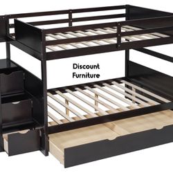 Full Full Bunk Bed With Twin Trundle SALE💥