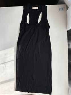 black long tank top with a racerback