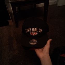Black 49ers Snapback Hat
