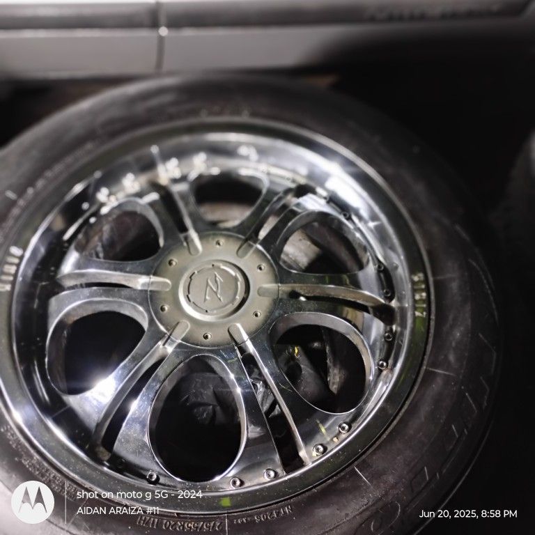 20" Rims With Tires 6 Lug For Chevy Silverado