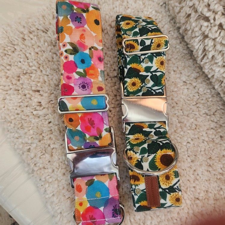 2- 2" By 23" Dog Collars
