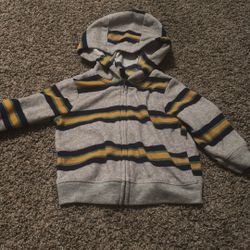 Striped Zipup Hoody