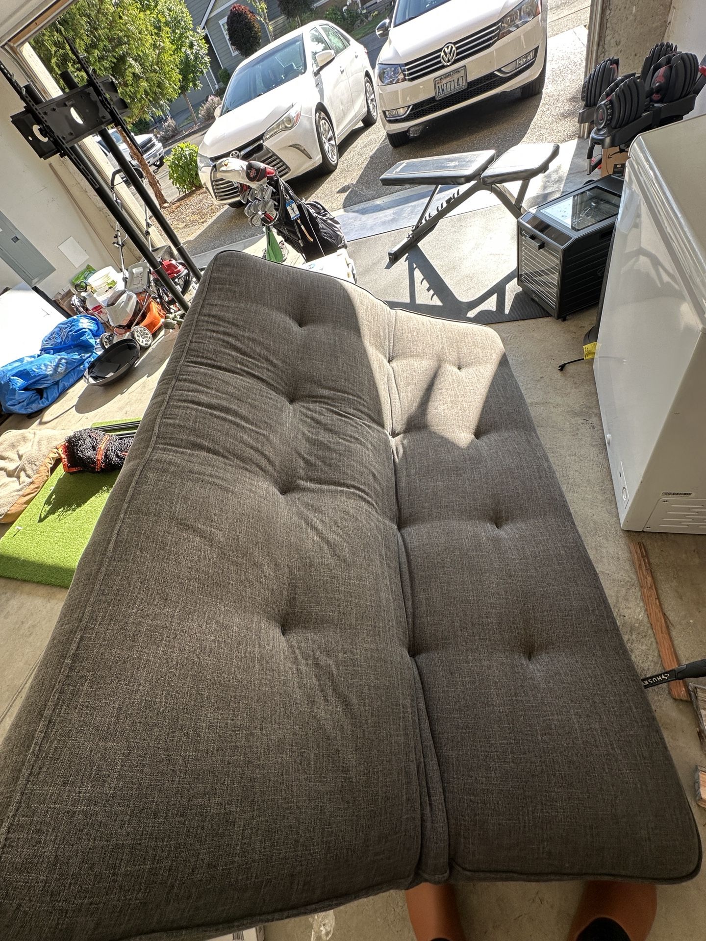 Full Size Futon - Charcoal Gray - Unassembled
