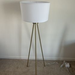 ALLDIO Tripod Floor Lamps for Living Room, Modern Standing Lamp with Drum Shade