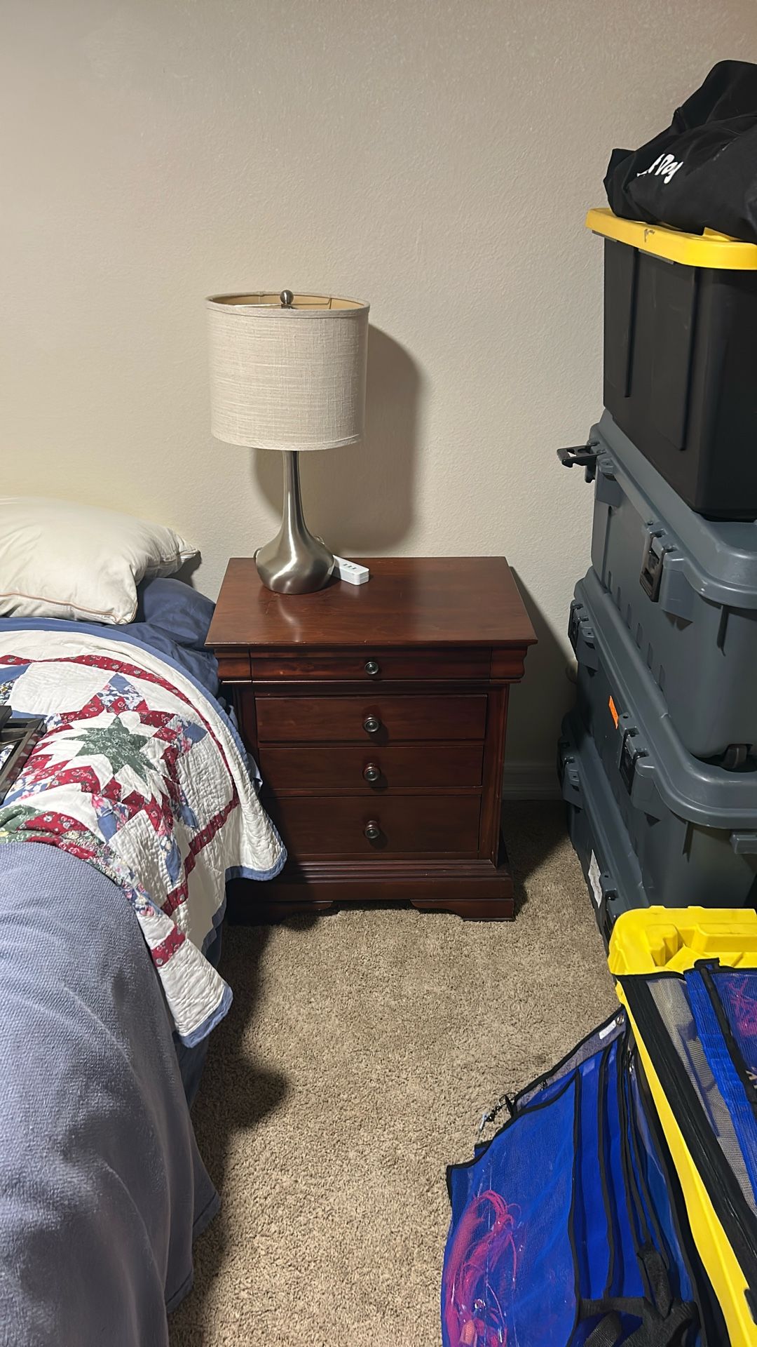End Table And Lamp