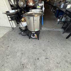 Olla De Accero Con Vase I Quemador Nuevo En Especial