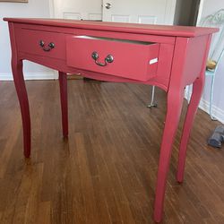 Red Console Table 