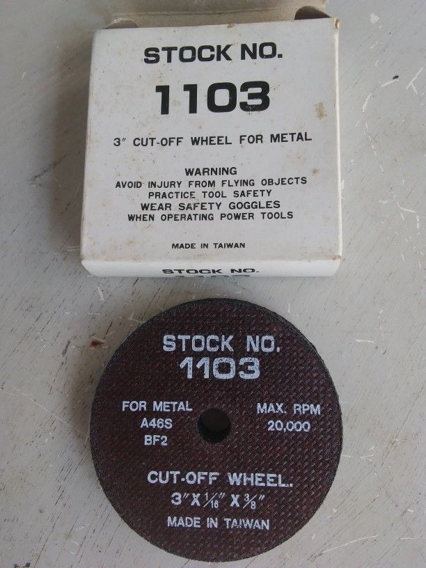 3" Cut Of Wheels For Metal