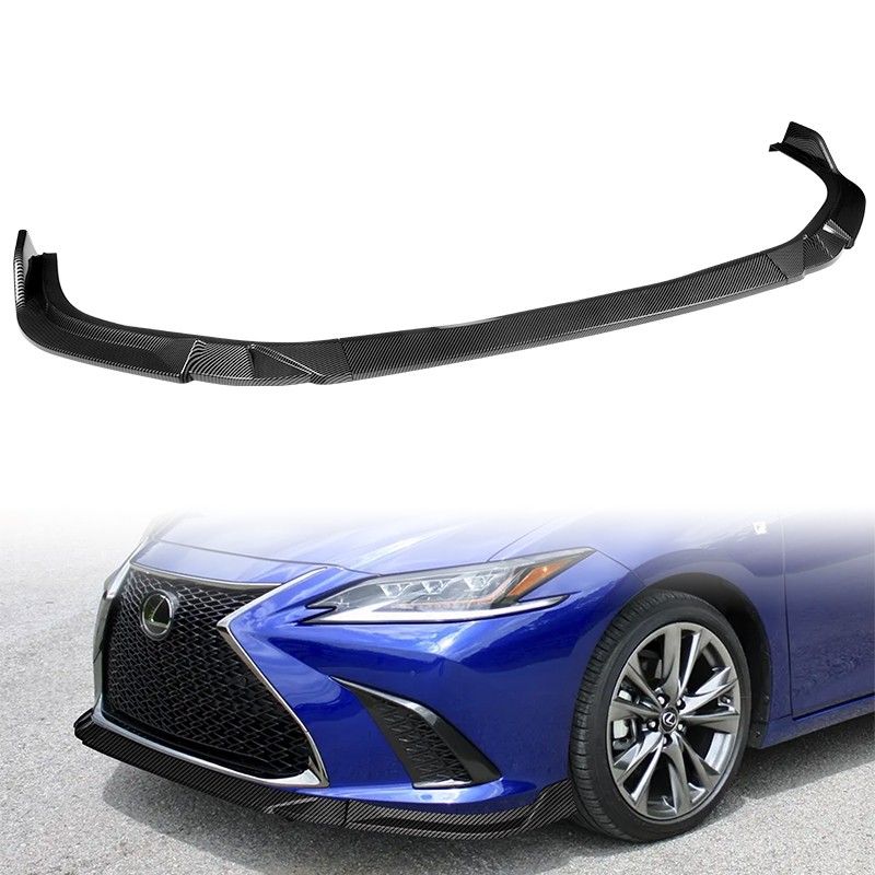 For 2019-2021 Lexus ES300H ES350 Painted Carbon Fiber Front Bumper Splitter Spoiler Lip
-(2-PU-414-PCF