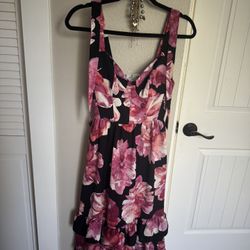 Pretty Floral Cocktail Dress 