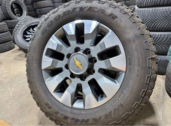 FREE DELIVERY 20" OEM 2024 Chevy Silverado 2500HD Wheels LTZ GMC 3500HD Rims Goodyear Lt275/65R20
