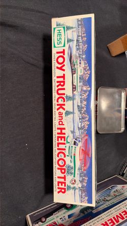 Hess Toy Truck and Helicopter in Box