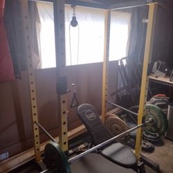 Power Rack, Bar, Bench, Weights