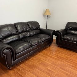 2 Leather Couches