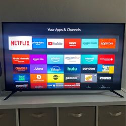 55 inch flat screen with Amazon fire stick included