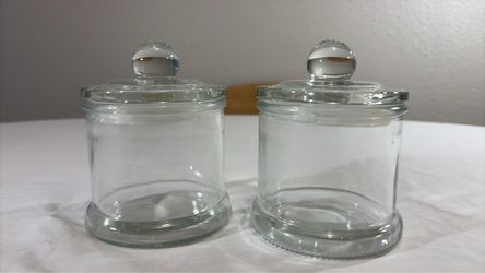Clear Glass Canisters with Ball Lids – Set of 2