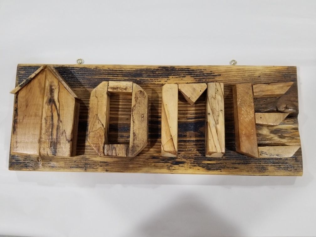 Wooden Home Sign