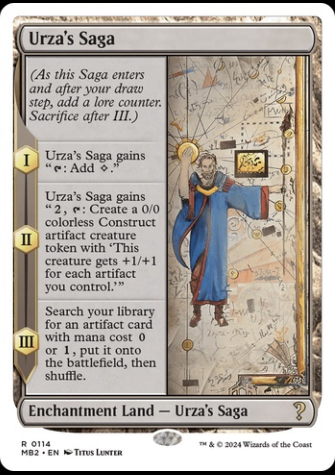MTG - Urea’s Saga - MB2 White Frame