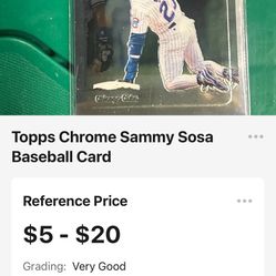 Sammy Sosa Baseball Card 