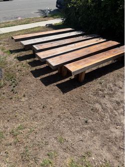 6 hand made benches. FREE!!!