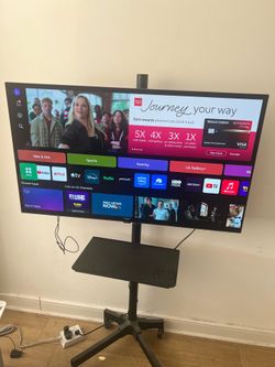 LG 48” A2 OLED 4K TV with Rolling Stand