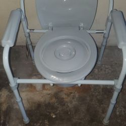 folding steel commode