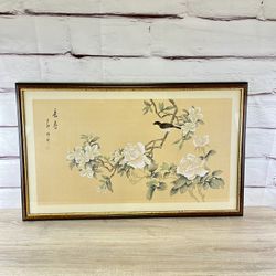 Asian Silk Bird Painting