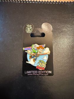 Disneyland Pin : Toy Story , 20th anniversary, limited edition pin