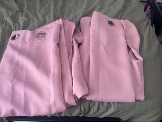 Pink blackout curtains