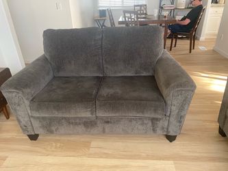 Dark blue 2 seater sofa