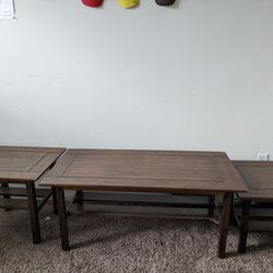 3 Piece Wooden Coffee Table 