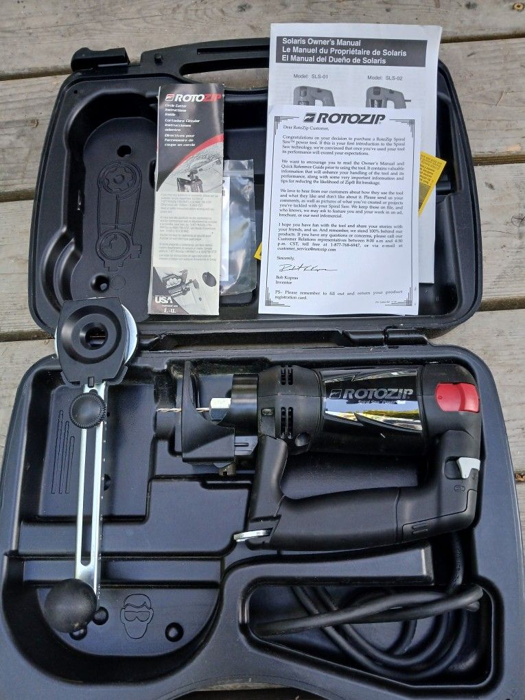 RotoZip Spiral Saw Kit (Solaris model, SLS-01/SLS-02).
